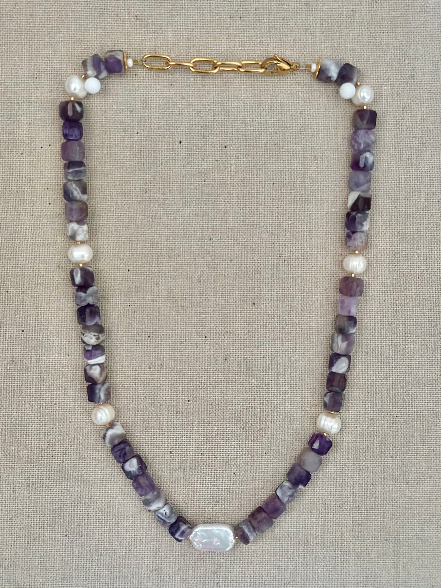 Jane necklace #1 in amethyst