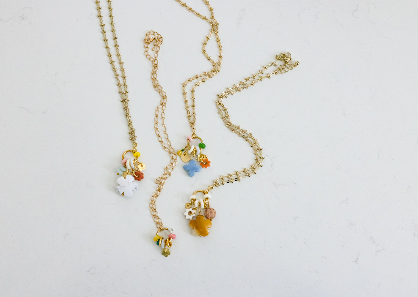 May Daisy Charm Necklace