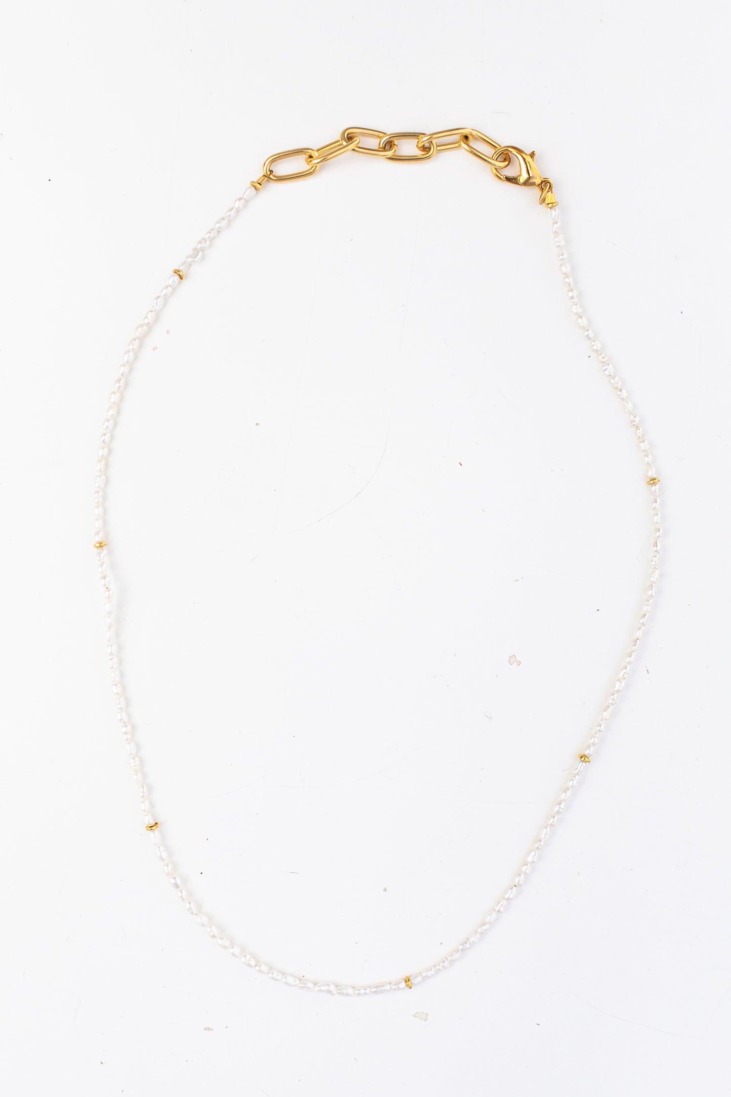 Mens 3mm Freshwater Necklace