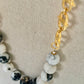 Lee necklace in marbled jasper