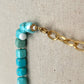 Teardrop and turquoise necklace