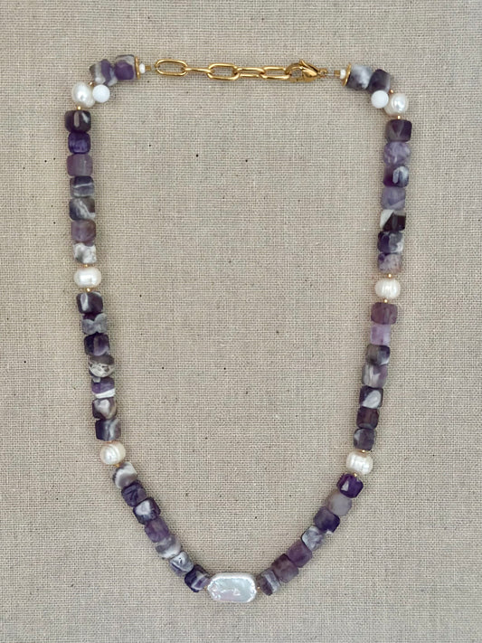 Jane necklace #1 in amethyst