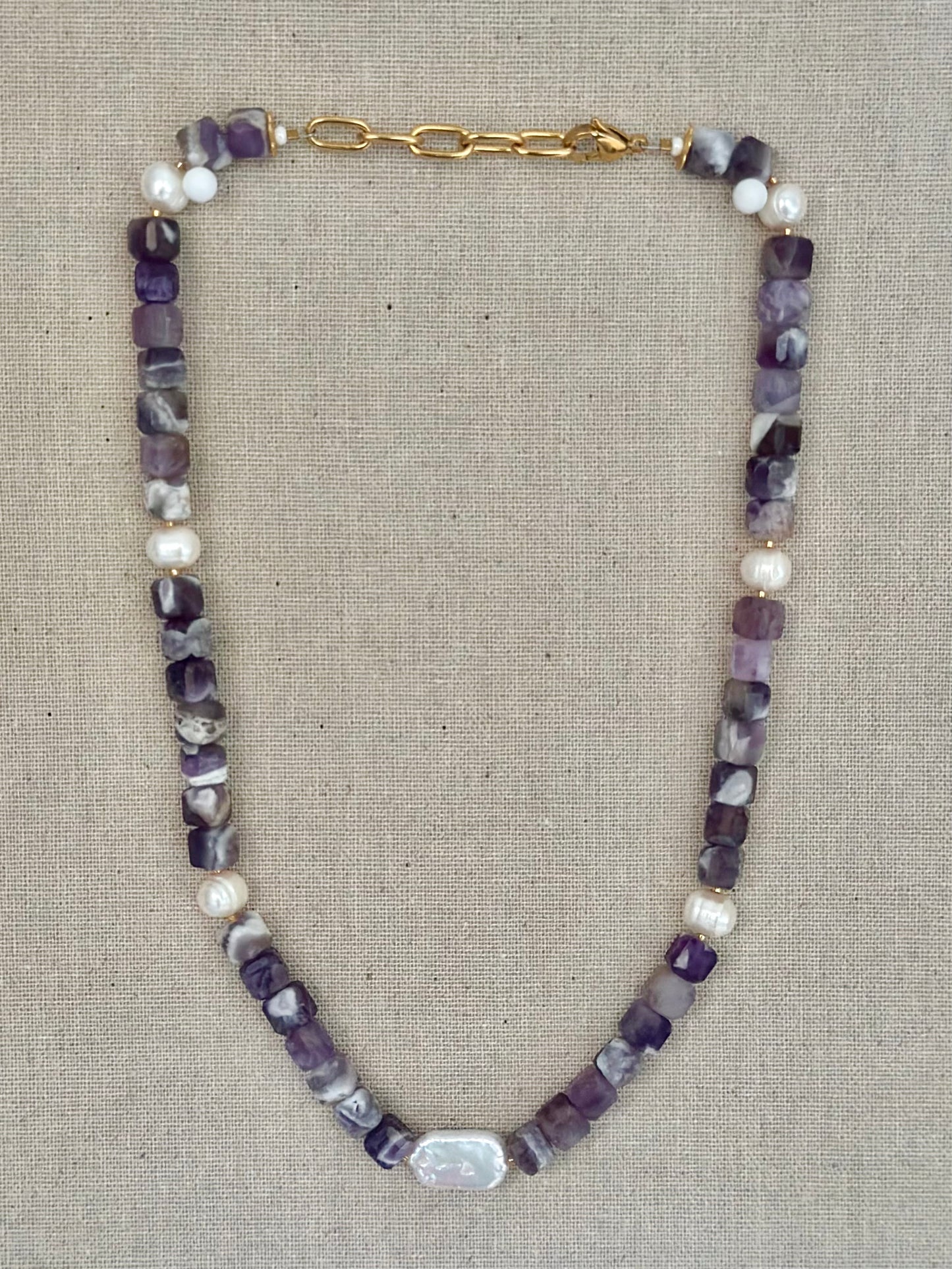 Jane necklace #2 in amethyst