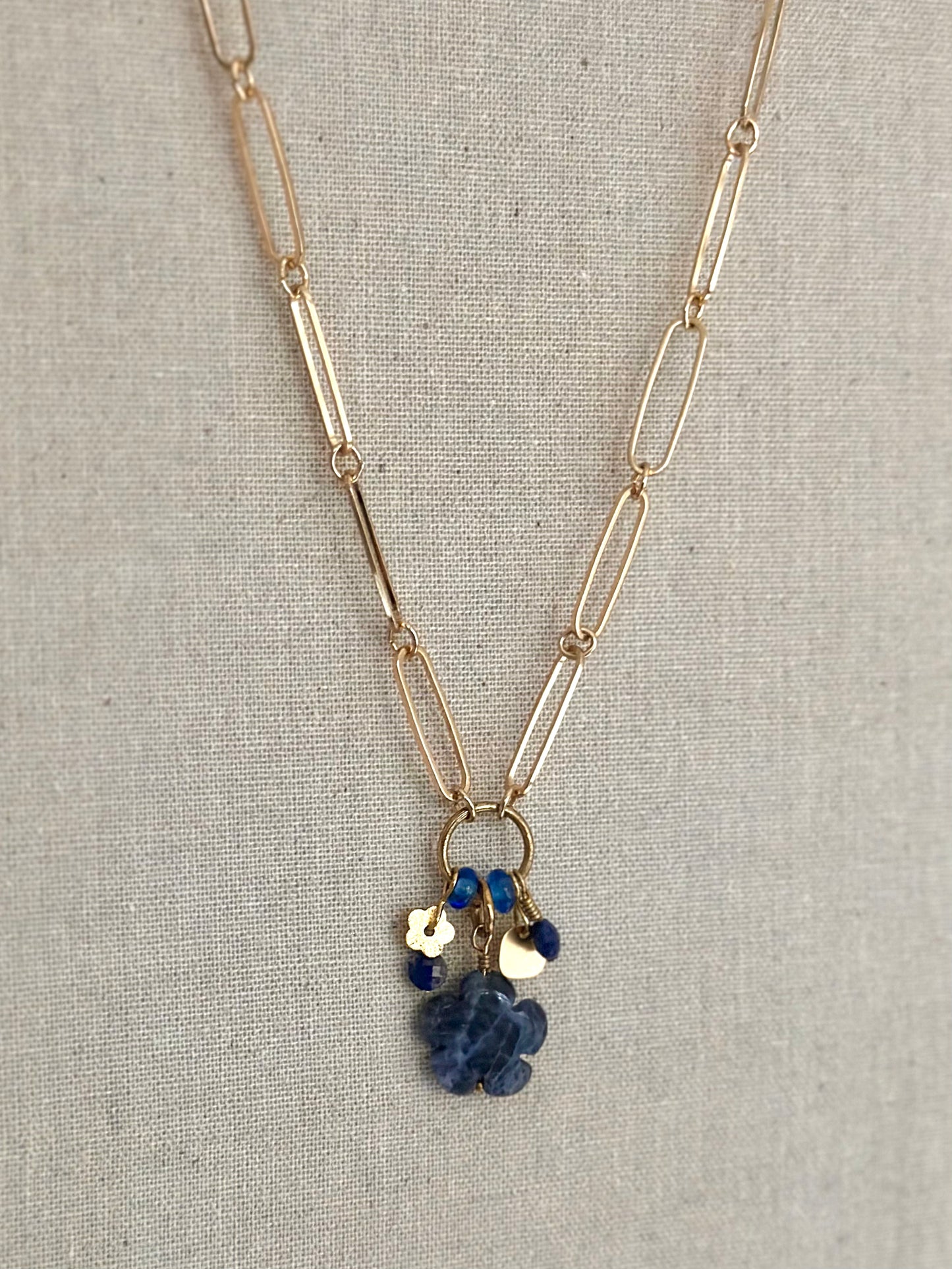 Blue tide necklace