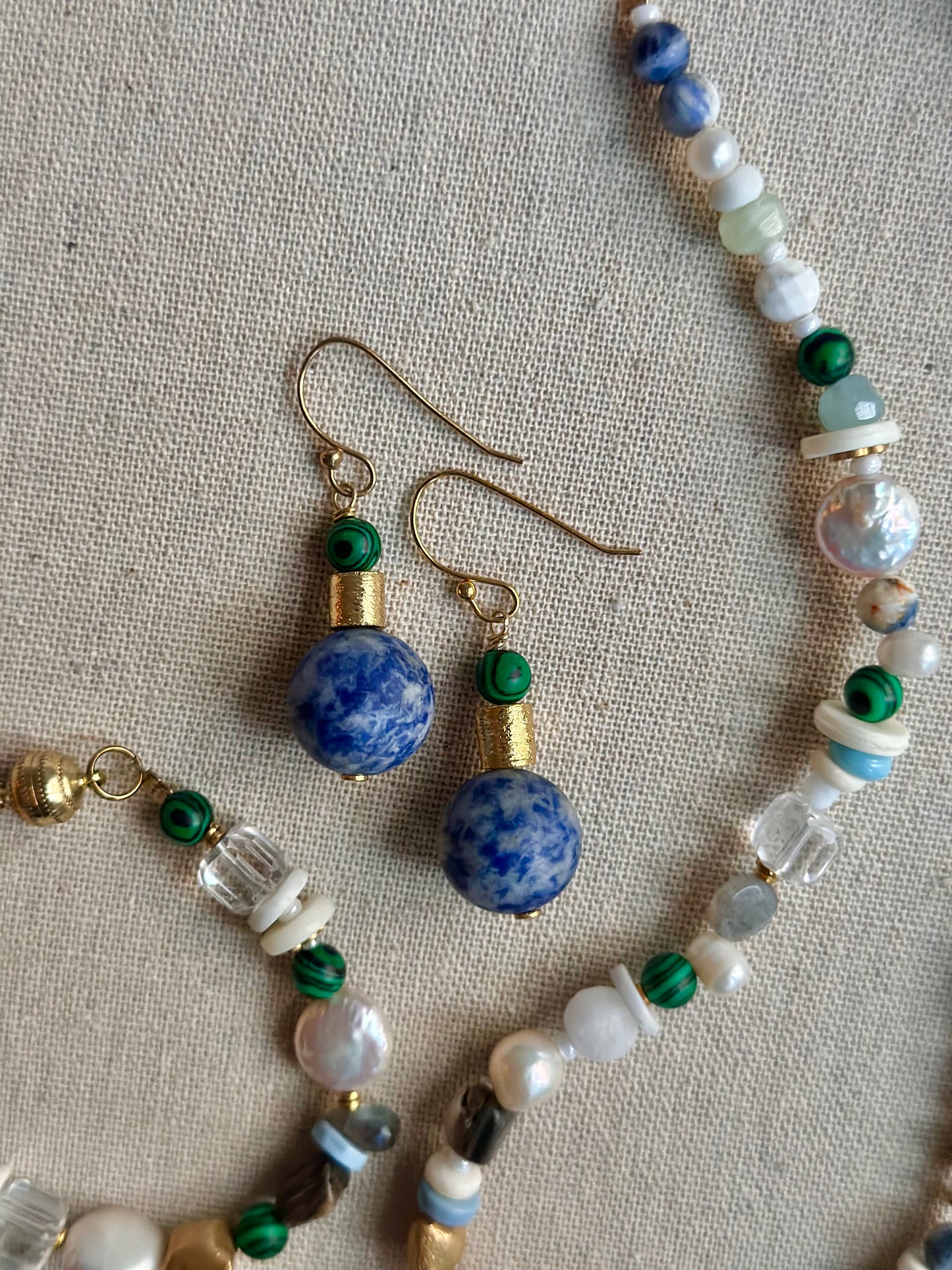 Azure earrings