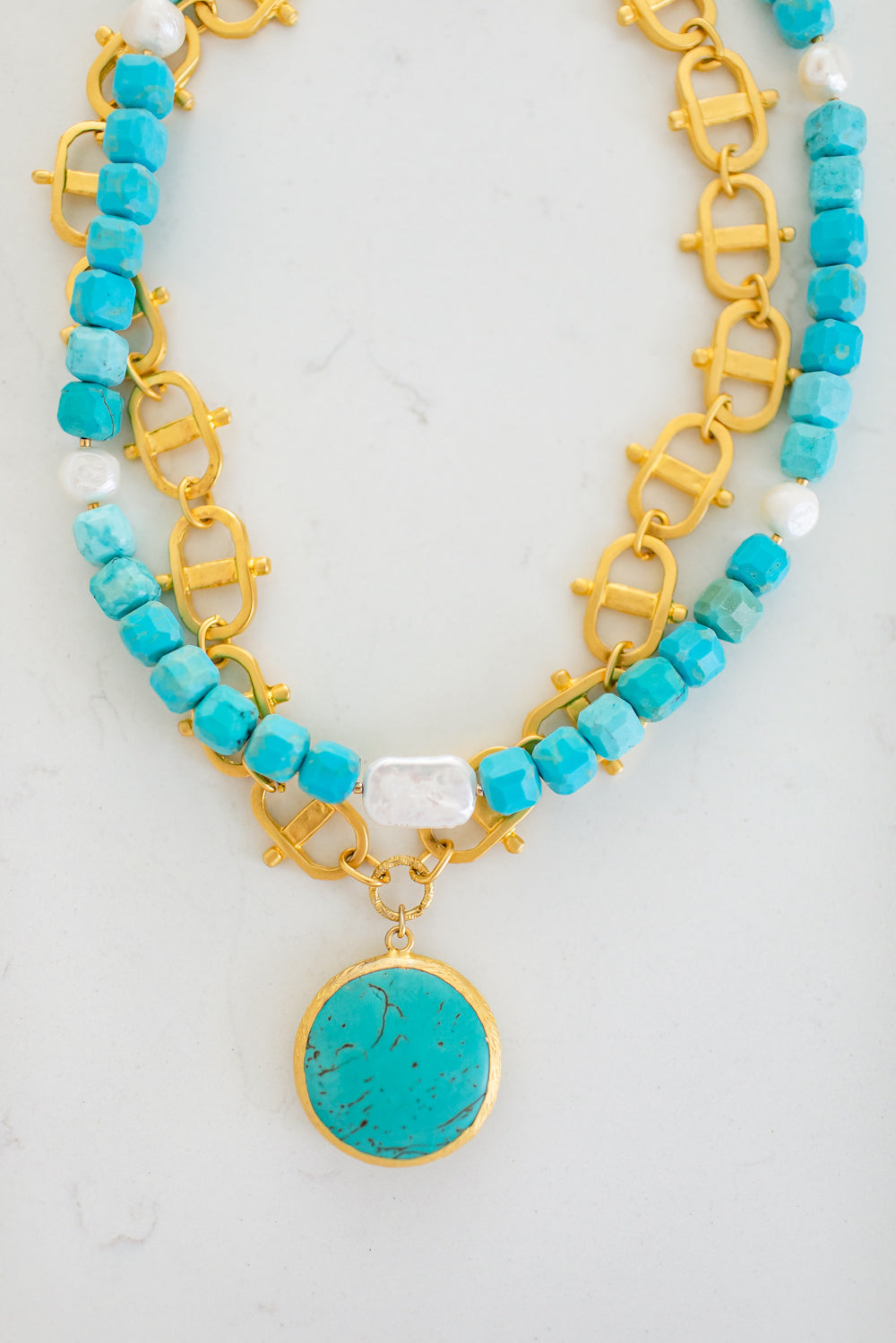 Dana Turquoise Pendant Necklace