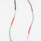 Mens Color Blocked and Polished Stone Necklace