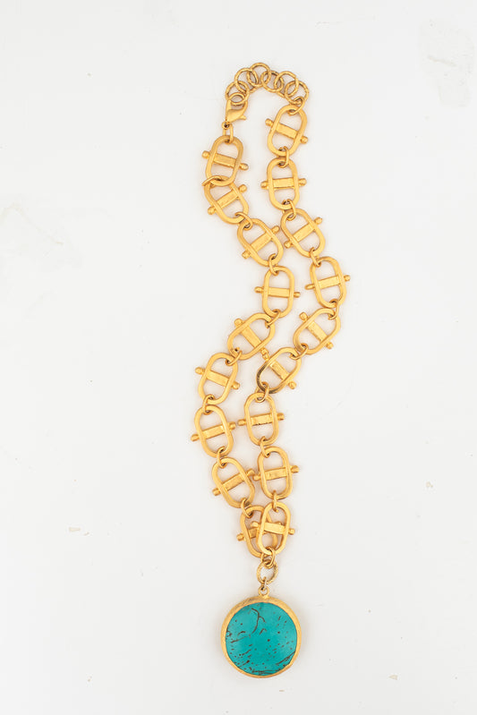 Dana Turquoise Pendant Necklace
